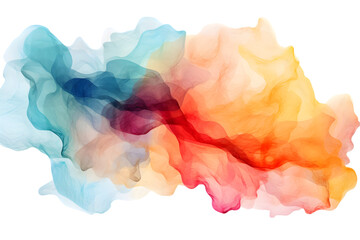 Watercolor painting Texture isolated. generative ai.