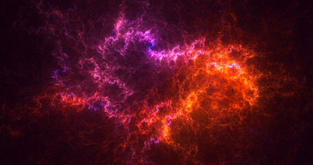 3D manual rendering abstract fantasy light fractal background