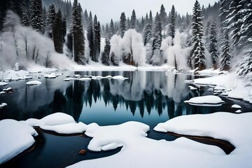 A captivating winter landscape