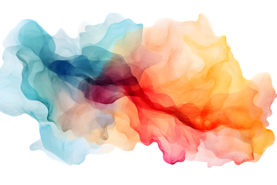 Watercolor painting Texture isolated. generative ai.