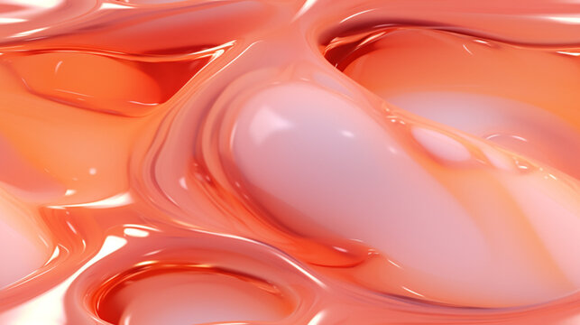 Close-up of pastel glossy liquid surface with a soft focus for background 16-9 ratio