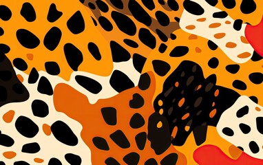 Fototapeta premium Seamless pattern with colorful dots.