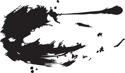 grunge ink splat  splash element