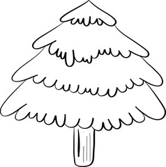 Christmas Festival decoration clipart with hand-drawing, Christmas for invitation, decorate, tree, gift, candle, bow, socks, gloves for many  way of using this illustration. 