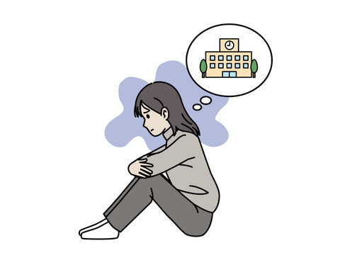 不登校、学校に行きたくない中高生の女の子