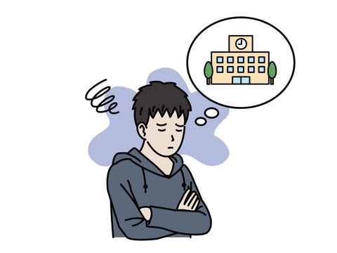 不登校、学校に行きたくない中高生の男の子