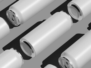 Detail Isometric Drinking Can 3D Mockup