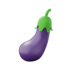 Eggplant 3d illustration