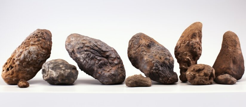 200 million-year-old feces from actual dinosaurs, known as Coprolite.