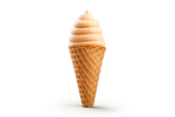 A single cone isolated on white background