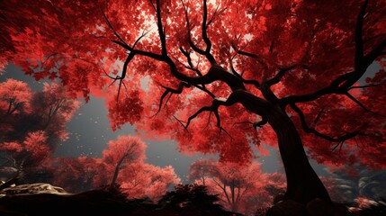 Crimson Canopy: Maple by Kawaguchiko