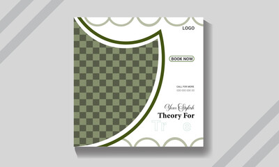 Vector modern editable travel social media post design template.