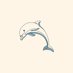 The Grace of Dolphins in Line Art