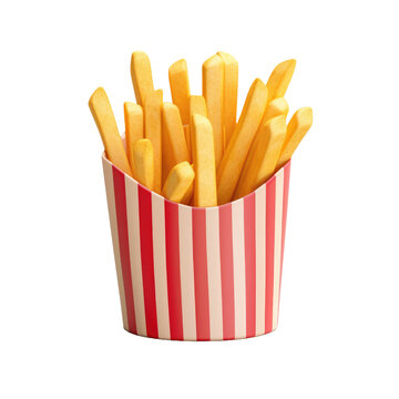 3D clay icon of A French fries