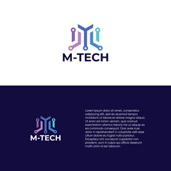 Abstract Letter M Logo Vector
