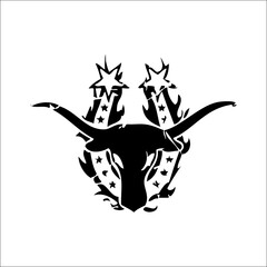 Monochromatic Beauty Black and White Mammal Illustration Art