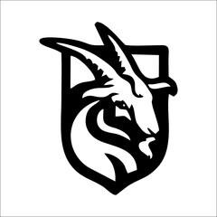 Monochromatic Beauty Black and White Mammal Illustration Art