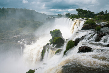 Iguazu Waterfall Side View, Argentinian Falls