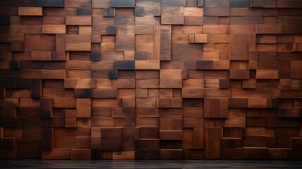 wooden blocks wall texture background concept, cubes of wood pattern wall backdrop - obrazy, fototapety, plakaty