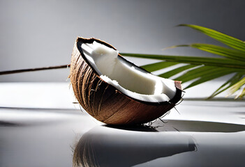 coconut on minimal background