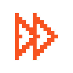 Fototapeta premium Arrow Pixel Art
