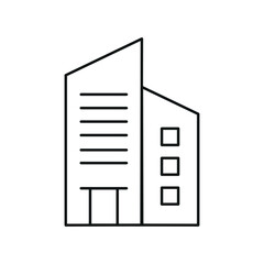 Linear Buildings Icon