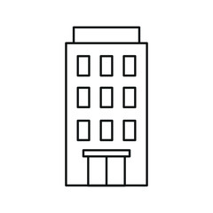 Linear Buildings Icon