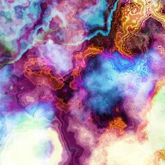 Abstract colorful wavy groovy psychedelic background. Abstract marbleized effect background.
