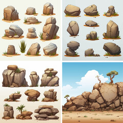 picture clip desert ground earth game graphic image scene pile drawing mineral hill geology block