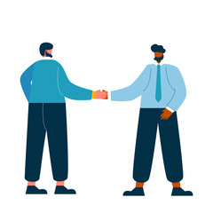 Fototapeta premium Businessman character set flat illustrations