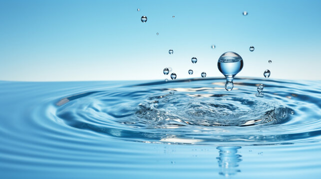 drop of water HD 8K wallpaper Stock Photographic Image 