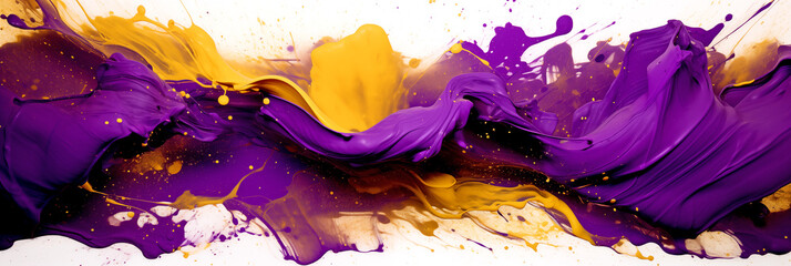 purple and gold paint splashes. legal AI