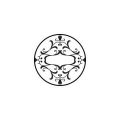 set of mandala elements black circles black