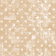 Vector Earth Modern beige cream with Carpet bathmat Boho style ethnic floral damask design, pattern with distressed woven texture and effect