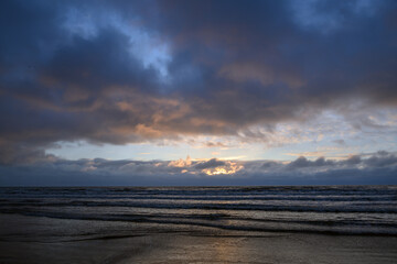Baltic sea in windy wheather.
