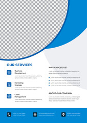 Corporate Business Flyer poster pamphlet brochure cover design in A4 Size