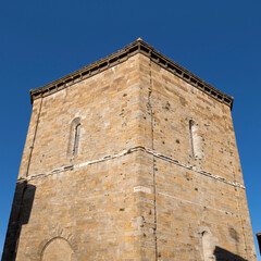 san Giovanni Battista baptistery rear side, Volterra, Italy