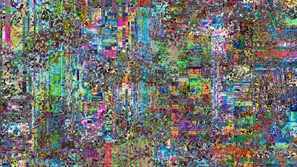 Fototapeta premium TV noise static effect, abstract glitch background. Fractal digital art pattern