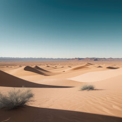 Fototapeta na wymiar Sand desert landscape