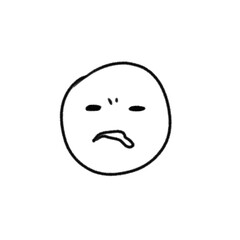 illustration of an annoyed face