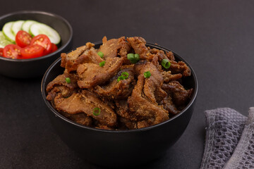 Beef Tapa, Tapsilog  is Filipino Traditional Beef Dish, Dried Cured Beef.