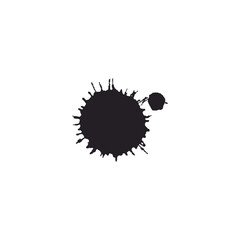 vector splash set elements in black splash