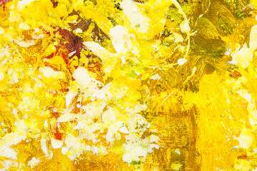 Colorful abstract oil painting art background. Texture of canvas and oil.