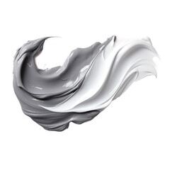 grey,gray smudge smear cream isolated on transparent background,transparency 