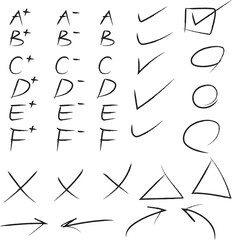 Black pen graphic handwriting sauce.	