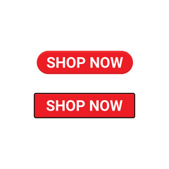 Fototapeta premium Shop now button icon vector design template