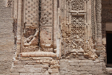 Traditional uzbec anciant stone wall