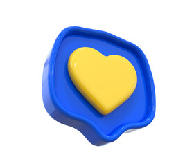 Love icon 3d 