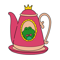 The illustration of a kettle