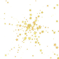 Magic stars vector overlay.  Gold stars scattered